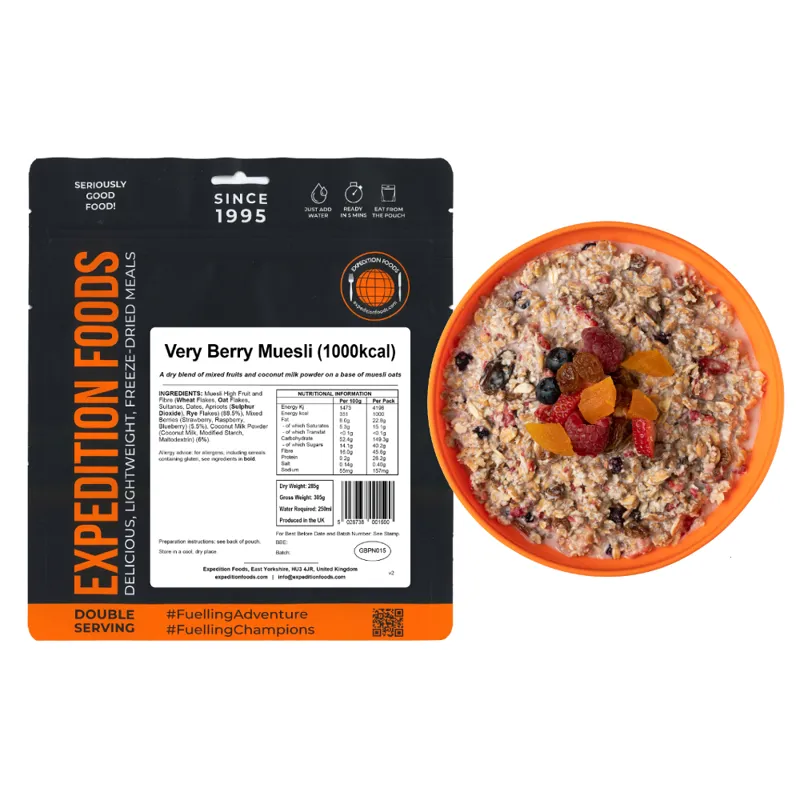 Expedition Foods Very Berry Muesli - 1000kcal-2